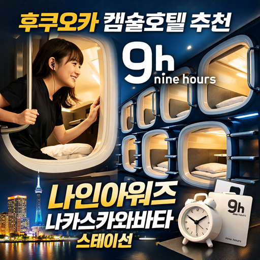 후쿠오카 캡슐호텔 추천 - 9h 나인아워즈 나카스카와바타 스테이션 1 후쿠오카 캡슐호텔 추천 – 9h 나인아워즈 나카스카와바타 스테이션