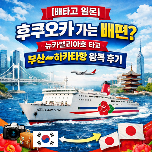 [배타고 일본] 후쿠오카 가는 배편? 뉴카멜리아호 타고 부산-하카타항 왕복 후기